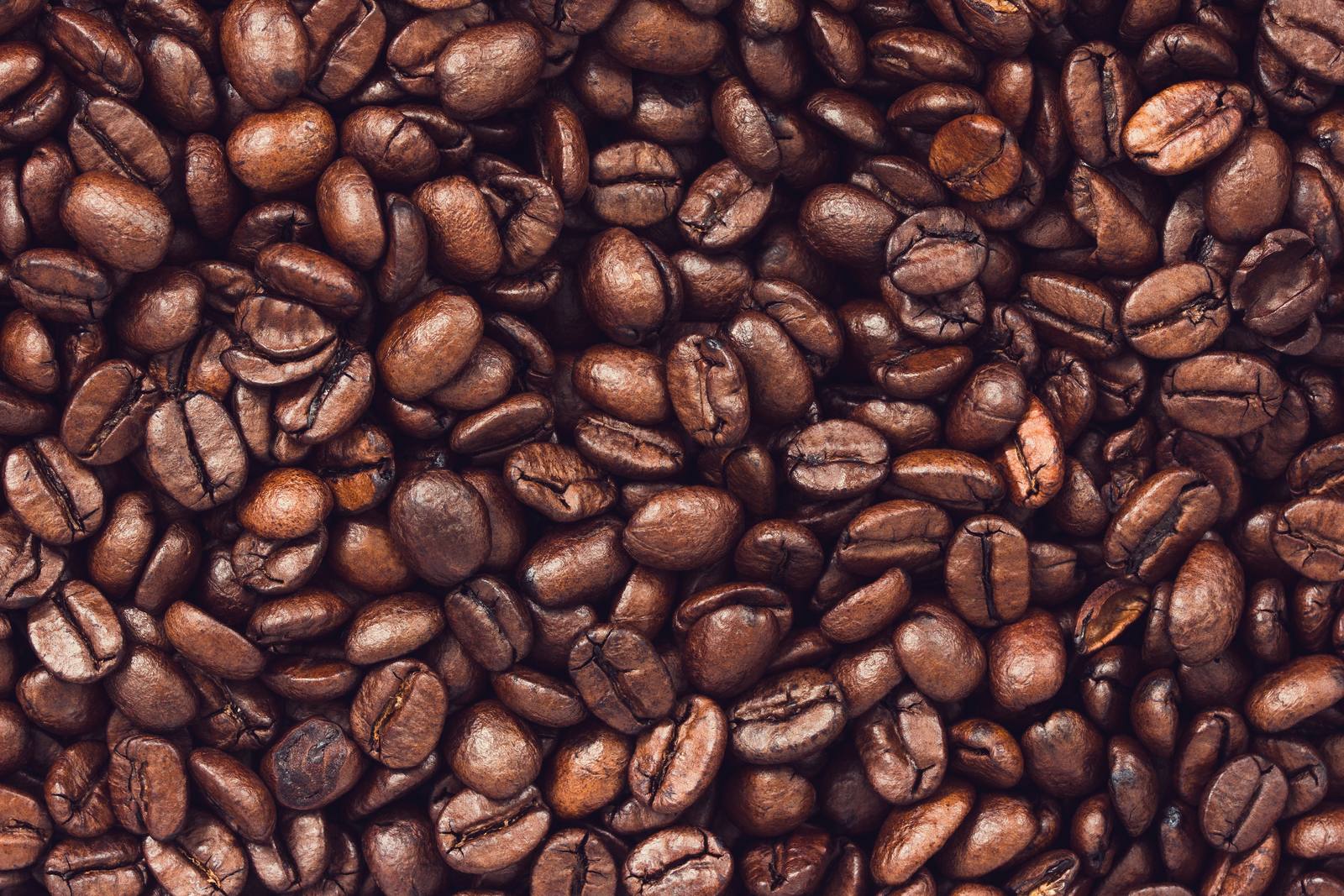 焙煎したコーヒー豆